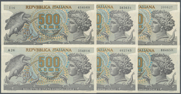 Italy / Italien: Set Of 6 Pcs 500 Lire 1970/75/67/66, All With Strong Paper, Original Colors, Center - Sonstige & Ohne Zuordnung
