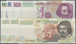 Italy / Italien: Set Of 14 Pcs Containing 2x 5000 Lire P. 111, 7x 10.000 Lire P. 112, 1x 50.000 Lire - Sonstige & Ohne Zuordnung