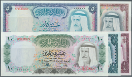 Kuwait: Set Of 5 SPECIMEN Banknotes Containing 1/4, 1/2, 1, 5 And 10 Dinars L.1968 P. 6s-10s, Rare S - Koweït