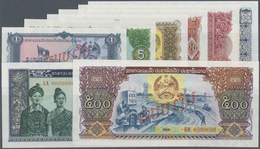 Laos: Bank Of The Lao Peoples Democratic Republic Set With 8 Specimen With 1, 5, 10, 20, 50, 100 Kip - Laos