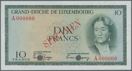 Luxembourg: 10 Francs ND(1955) SPECIMEN, P.48s1 In Perfect UNC Condition - Luxembourg
