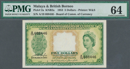 Malaya & British Borneo: 5 Dollars 1953 P. 2a, Condition: 64 Choice UNC. - Malesia