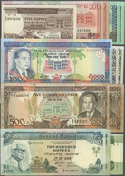 Mauritius: Set Of 15 Banknotes Containing 1x 5 Rupees ND(1985-91) P. 34 (aUNC), 3x 10 Rupees ND(1985 - Maurice