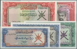 Oman: Set Of 16 Banknotes Containing The Following Pick Numbers: 7-10, 13-16, 22, 36-26, All In Cond - Oman