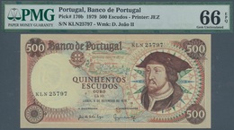 Portugal: 500 Escudos 08.09.1979 P. 170b, Portrait Of D. JOAO II, S/N KLN 25797, Colorful Note In Cr - Portugal