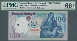 Portugal: 100 Escudos Ouro ND(1980-85) Specimen P. 178s, With Red Specimen Overprint At Lower Center - Portogallo