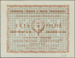 Russia / Russland: City Of Kasimov 5 Rubles 1918, P.NL, Tiny Tear At Upper Margin, Some Minor Spots - Russia