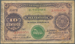 Saint Thomas & Prince / Sao Tome E Principe: Banco Nacional Ultramarino 10 Centavos 1913, Place Of I - San Tomé Y Príncipe