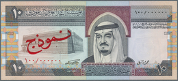 Saudi Arabia  / Saudi Arabien: Rare Specimen Of 10 Riyals ND P. 23s, With Zero Serial Numbers, Red S - Arabie Saoudite
