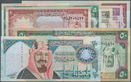 Saudi Arabia  / Saudi Arabien: Set Of 7 Banknotes Containing The Following Pick Numbers: 16-19, 21, - Arabia Saudita