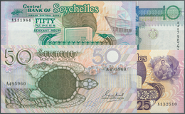 Seychelles / Seychellen: Set Of 10 Banknotes Containing The Following Pick Numbers: 25, 28, 29, 32, - Seychellen