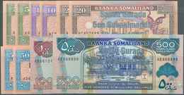 Somalia: Set Of 12 Banknotes Containing 5, 10, 20, 50, 100 & 100 Shillings 1994, Each Of The Notes T - Somalië