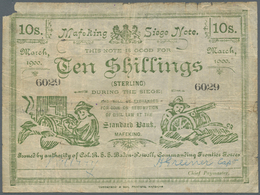 South Africa / Südafrika: Siege Of Mafeking, 10 Shillings 1900, Issued By Colonel Baden-Powell (Comm - Afrique Du Sud