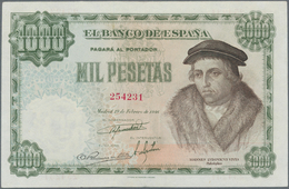 Spain / Spanien: 1000 Pesetas 1946, P.133, Highly Rare Note In Perfect UNC Condition - Sonstige & Ohne Zuordnung