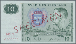 Sweden / Schweden: 10 Kronor 1963 SPECIMEN, P.52as In Perfect UNC Condition - Suède