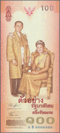 Thailand: 100 Baht 2004 SPECIMEN Commemorating The 72nd Birthday Of Queen Sirikit, P.111s In Perfect - Thaïlande