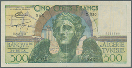 Tunisia / Tunisien: More Seldom Offered Not Of 500 Francs 1952 P. 106, Still With Some Strongness In - Tunisie