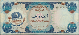 United Arab Emirates / Vereinigte Arabische Emirate: Rare Note 1000 Dirhams ND(1976) P. 6, Light Fol - Emiratos Arabes Unidos