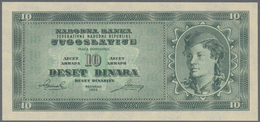 Yugoslavia / Jugoslavien: 10 Dinara 1950 Unissued, P.67S, Some Minor Spots And Lightly Wavy Paper, O - Jugoslavia