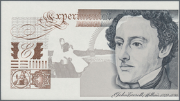 Testbanknoten: Rare PAPER Test Note Of The "Bank Of England", Experimental Design With Portrait "Joh - Fiktive & Specimen