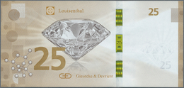 Testbanknoten: Uniface Testnote 2016 Louisenthal "25", Intaglio Print With Several Security Features - Fiktive & Specimen