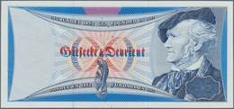 Testbanknoten: Testnote "Wagner" 1988 By G&D, Serial Number D106015Z, Intaglio Print With Watermark - Specimen