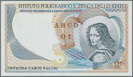 Testbanknoten: Interesting Smaller Size Test Note Of Italian State Printing Works "Istituto Poligraf - Specimen