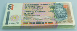 Hong Kong: Bundle With 100 Pcs. Hong Kong 20 Dollars 1998, P.285c In UNC - Hong Kong