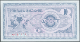 Macedonia / Mazedonien: 1992, Pick 1, Quantity Lot With 173 Banknotes In Good To Mixed Quality, Sort - Macédoine Du Nord