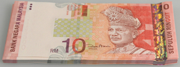 Malaysia: Set With 50 Banknotes 10 Ringgit ND(1997-2001), P.42d In UNC Condition. (50 Pcs.) - Malesia