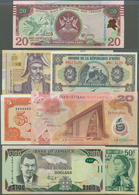 Alle Welt: Set Of 164 Different Banknotes From Oceania, Pacific & Caribbean Territories, Including: - Sonstige & Ohne Zuordnung