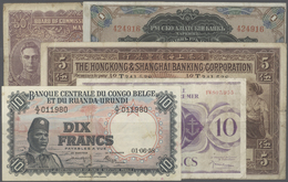 Alle Welt: Interesting Set Of 31 Banknotes All Over The World Containing Belgian Congo 10 Francs 195 - Sonstige & Ohne Zuordnung