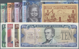 Africa / Afrika: Lot Of 20 Different African Banknotes Containing Mauritius 5 & 10 Rupees ND Portrai - Otros – Africa