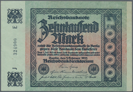 Deutschland - Deutsches Reich Bis 1945: Seltene Reichsbanknote Zu 10.000 Mark 1923 Ro 83a, P. 84a, N - Other & Unclassified