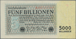 Deutschland - Deutsches Reich Bis 1945: 5 Billionen Reichsmark 1923 Ro 127a, Mit Leichter Mittelfalt - Altri & Non Classificati