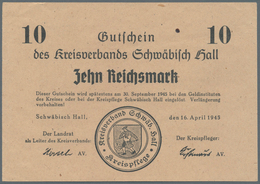 Deutschland - Alliierte Miltärbehörde + Ausgaben 1945-1948: Schwäbisch Hall, 16. April 1945, Gutsche - Autres & Non Classés