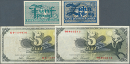 Deutschland - Bank Deutscher Länder + Bundesrepublik Deutschland: Set Mit 4 Banknoten, Den Beiden Kl - Andere & Zonder Classificatie