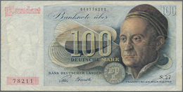 Deutschland - Bank Deutscher Länder + Bundesrepublik Deutschland: 50 Und 100 DM 1948 "Franzosenschei - Autres & Non Classés