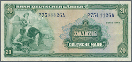 Deutschland - Bank Deutscher Länder + Bundesrepublik Deutschland: 10 Und 20 DM 1949, Ro.258, 260, Be - Andere & Zonder Classificatie