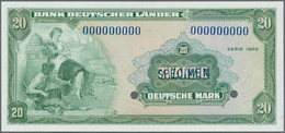 Deutschland - Bank Deutscher Länder + Bundesrepublik Deutschland: Bank Deutscher Länder 20 DM 1949 M - Altri & Non Classificati