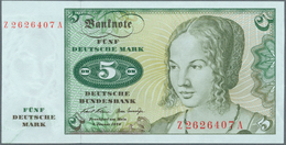 Deutschland - Bank Deutscher Länder + Bundesrepublik Deutschland: 5 DM 1970, Ersatznote Serie Z/A, R - Autres & Non Classés