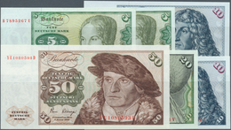 Deutschland - Bank Deutscher Länder + Bundesrepublik Deutschland: Lot Mit 6 Banknoten Der 1980-er Se - Altri & Non Classificati