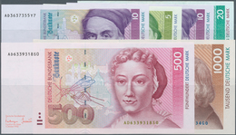 Deutschland - Bank Deutscher Länder + Bundesrepublik Deutschland: Lot Mit 6 Banknoten Der Serien 198 - Autres & Non Classés