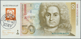 Deutschland - Bank Deutscher Länder + Bundesrepublik Deutschland: 50 DM 1989 Ersttagsnote, Ro.293 Mi - Andere & Zonder Classificatie