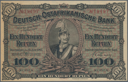 Deutschland - Kolonien: 100 Rupien 1905, Ro.903b, Einzigartige Note In Traumerhaltung Ohne Knicke Od - Otros & Sin Clasificación
