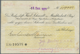Deutschland - Notgeld - Bayern: Dörflas Bei Marktredwitz, Joh. Benker G.m.b.H., 100 Tsd. Mark, 11.9. - [11] Local Banknote Issues
