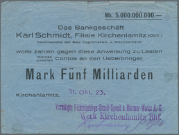 Deutschland - Notgeld - Bayern: Kirchenlamitz, Vereinigte Fichtelgebirgs-Granit-Syenit U. Marmor-Wer - [11] Local Banknote Issues