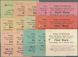 Deutschland - Notgeld - Bremen: Geestemünde, Joh. C. Tecklenborg A.G., 3.94 Mark, 8.8.1914; 1 (2), 2 - [11] Emissions Locales
