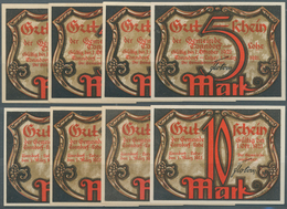 Deutschland - Notgeld - Hamburg: Tonndorf-Lohe, Gemeinde, Je 4 X 5 Und 10 Mark, 1.3 - 1.10.1921, Erh - [11] Emissioni Locali