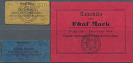 Deutschland - Notgeld - Saarland: Friedrichsthal, Gemeindekasse, 50 Pf., 1 Mark, O. D. - 1.10.1914, - [ 8] Saarland - Saar